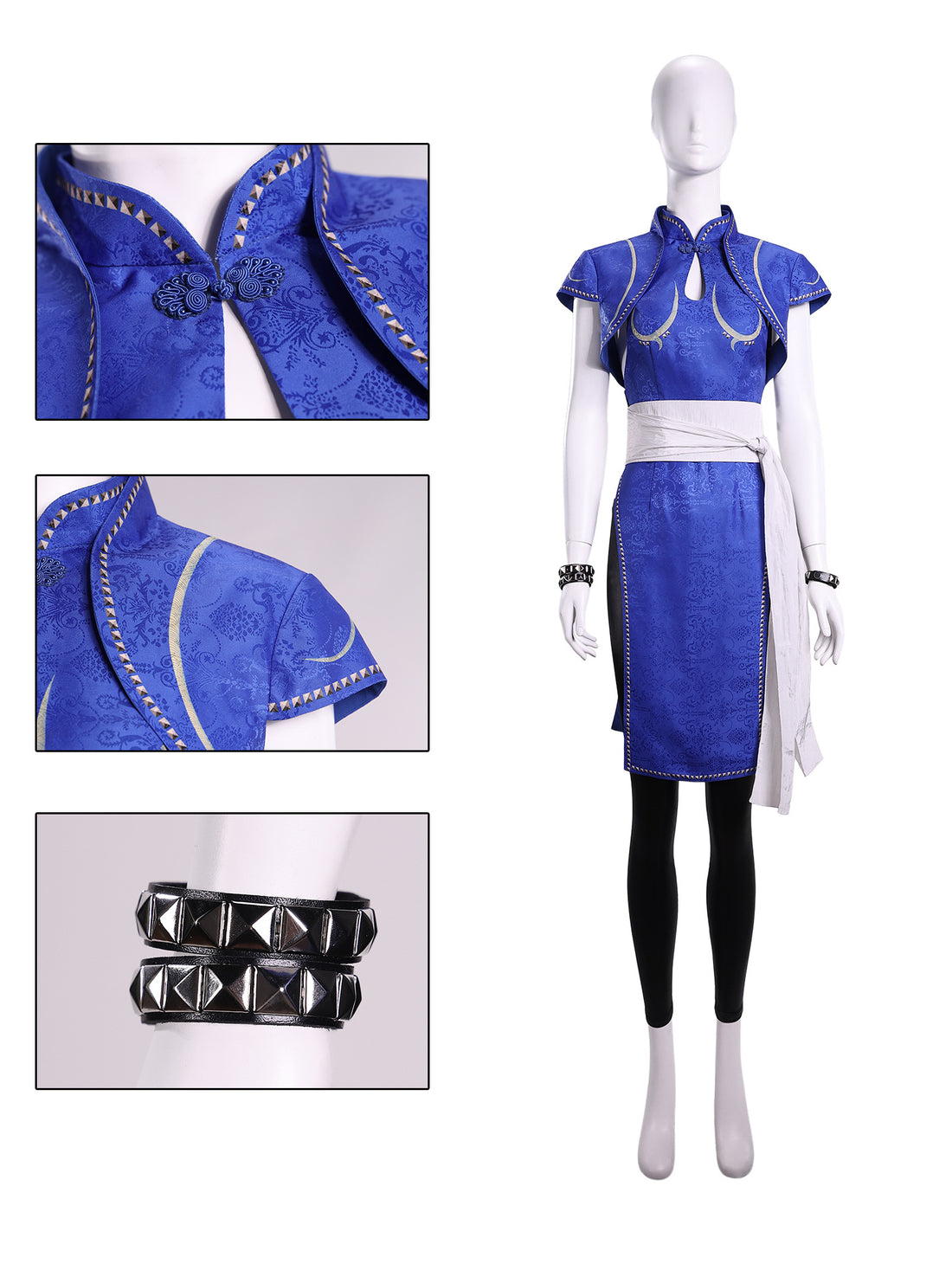 万圣节服饰 春丽cos服装 街头霸王电影真人版二次元cosplay服批发